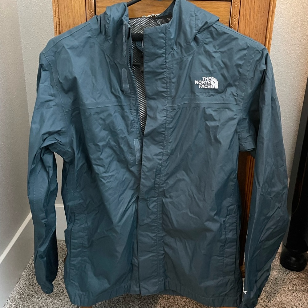The North Face Men's Teal Raincoat